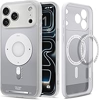 Vista 17 de Spigen - Funda Ultra Hybrid MagFit con impresión digital directa para iPhone 15/14/13, diseño Zero One, color negro, compatible con MagSafe