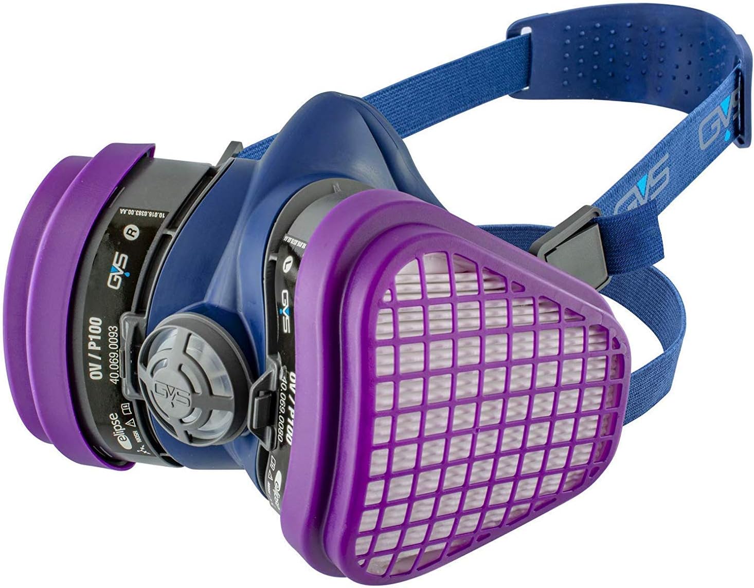 GVS SPR466 Elipse respirator with OV-P100 Filters for Dust, Organic Gases and Vapours, S/M