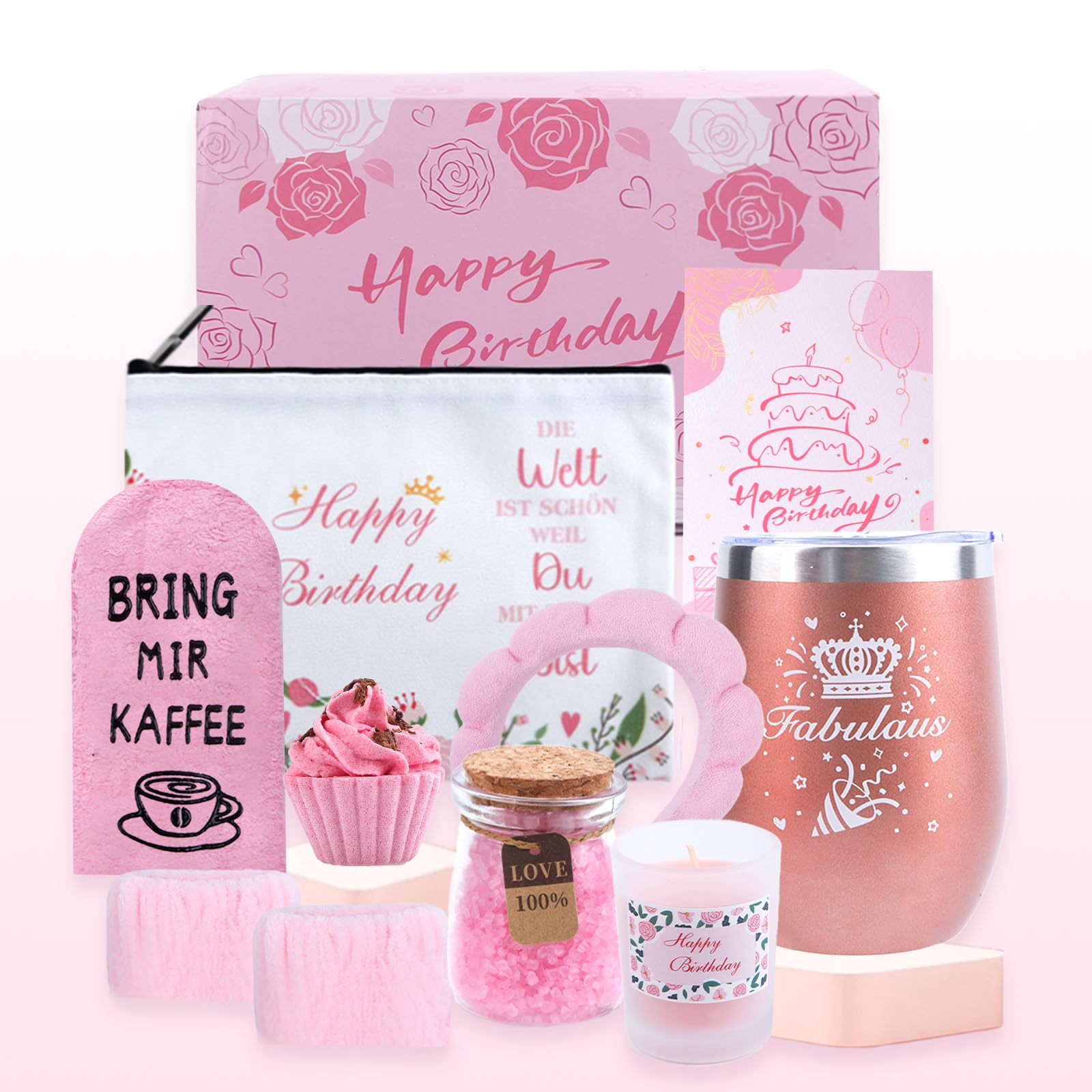 Belillpipi Geschenk für Frauen, Geschenkset Frauen Geburtstag, Beste Freundin Geburtstag Geschenkset, Geburtstagsgeschenk für Freundin, Mama, Schwester, Stilvolles Geschenk für jeden Anlass