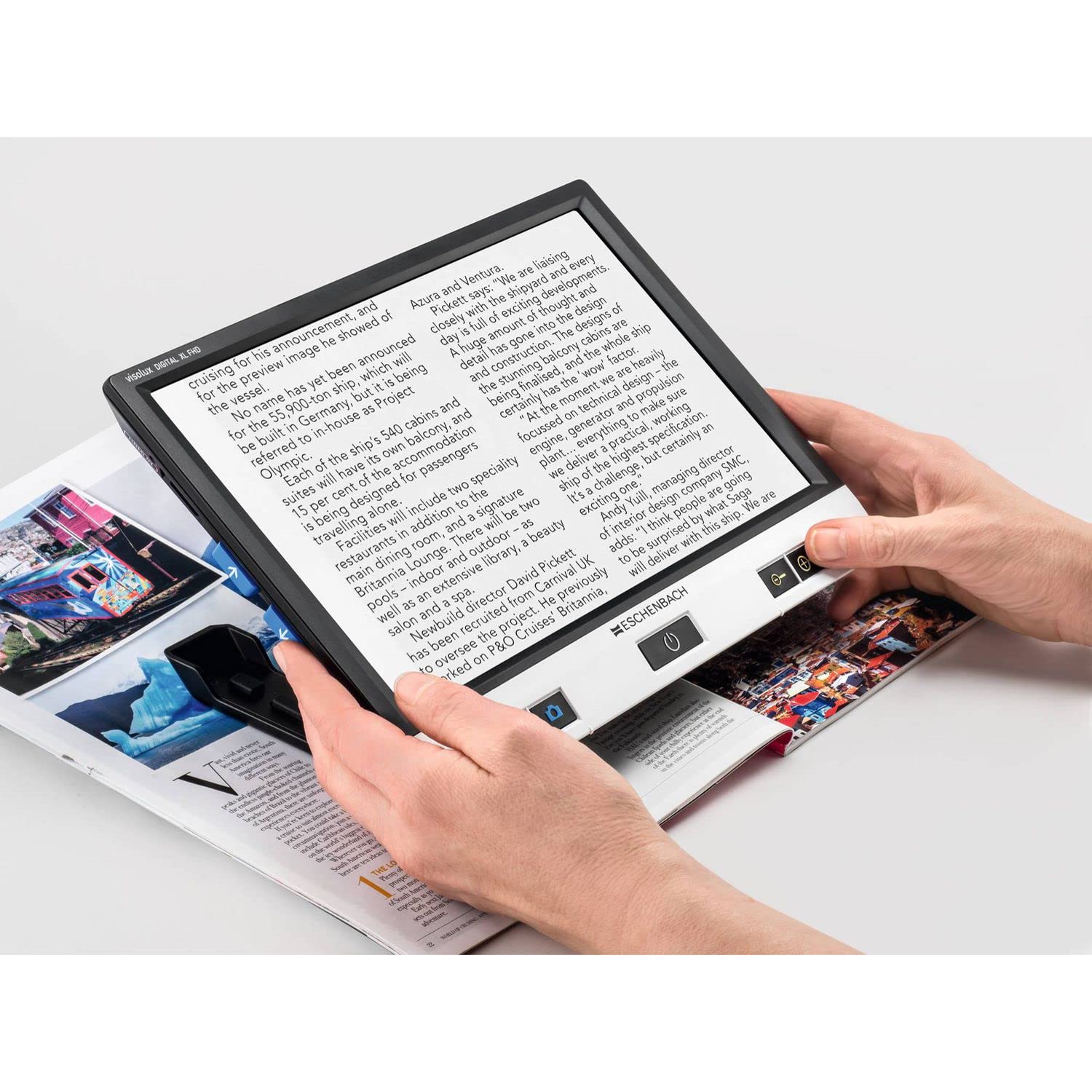 Eschenbach Lente d`Ingrandimento visolux, DIGITALE, XL, FHD, ausilio visivo elettronico