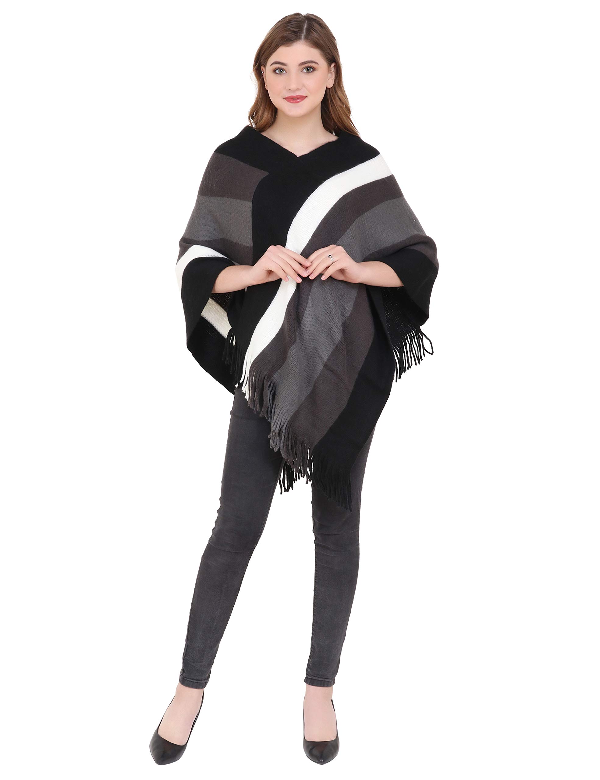 manra Woman's Casual Jacket Black Free Size-picture-20
