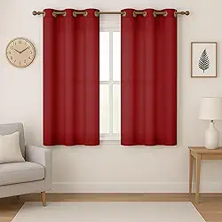 Cortina Sala Quarto Cozinha Escritório em Tecido Oxford Premium 2,60m x 1,40m (Bordô)