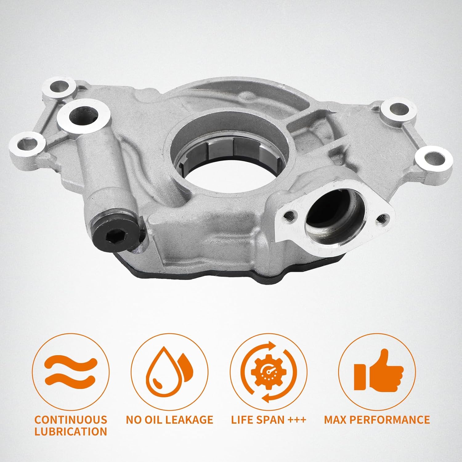 high Volume Oil Pump for Silverado Suburban, Tahoe Trailblazer GMC Sierra Yukon Escalade Gen 3/4 4.8 5.3 6.0L LS1 LS2 LS3 M295HV Steady Flow Durable