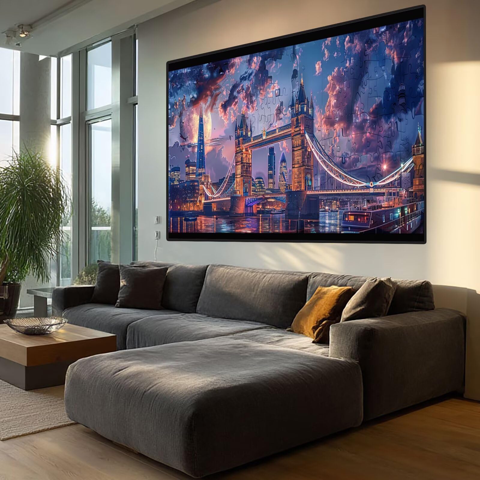 Bridge Diamond Art Landscape Diamond Painting Arts and Crafts for Adults,5D Diamont Painting Kits Adults Crysta Cross Stitch Pictures, DIY Zestaw do haftowania dla początkujących, dekoracja ścienna