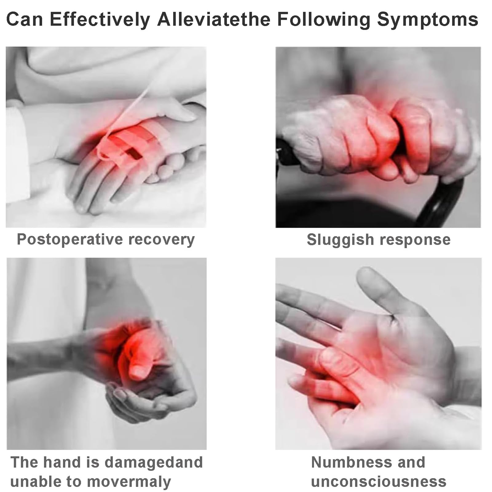 Guantes Robóticos de Rehabilitación para Ictus y Parálisis – Terapia de Manos y Dedos para Artritis y Recuperación de Hemiplejia Right Hand M