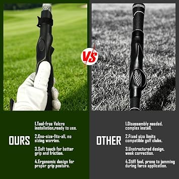 Golf Grip Trainer Aid Swing Posture Corrector, Improve Swing Rhythm & Consistency, Golf Hand Position Practice Trainer, Perfect Golf Gift for Men Women, Ideal Present for Him Her Golfer Lovers