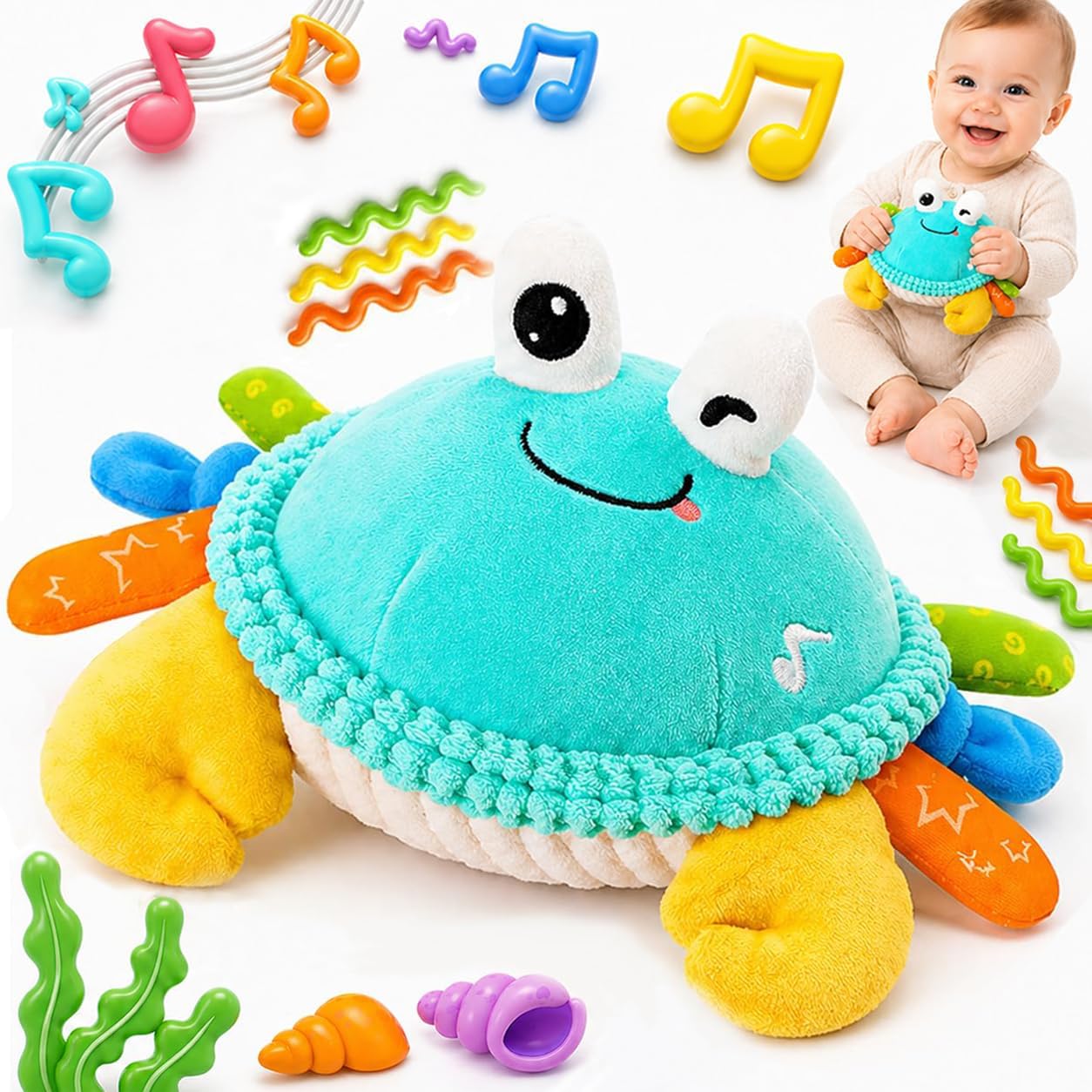 Photo 1 of FUNZBO Crawling Crab Baby Tummy Time Toy