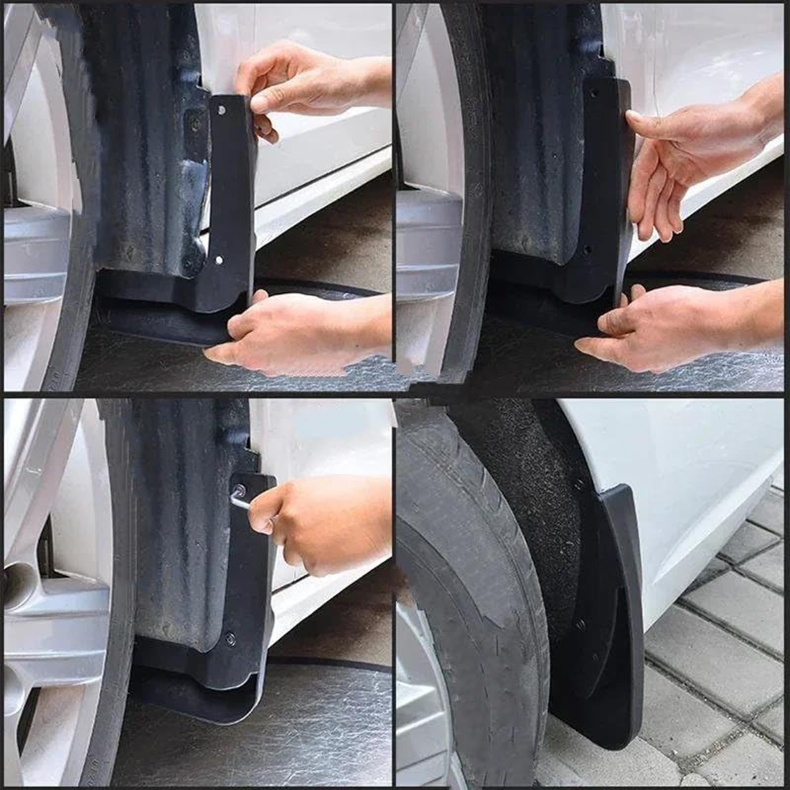 4 Pezzi Auto Paraspruzzi, per Mazda 2 Hybrid 2024 2025 Anti-Spruzzi Impermeabili Accessori di Protezione Paraspruzzi Anteriori Posteriori
