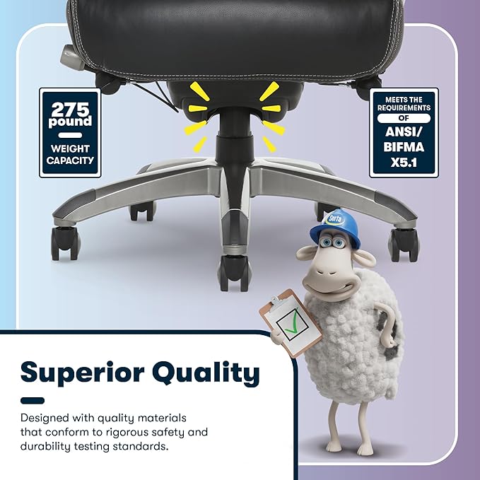 Silla De Oficina Ejecutiva Ergonómica Con Ajuste Lumbar Gris miniatura 10