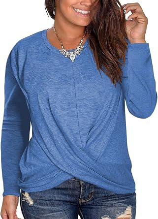 DOLNINE Womens Plus Size Long Sleeve 