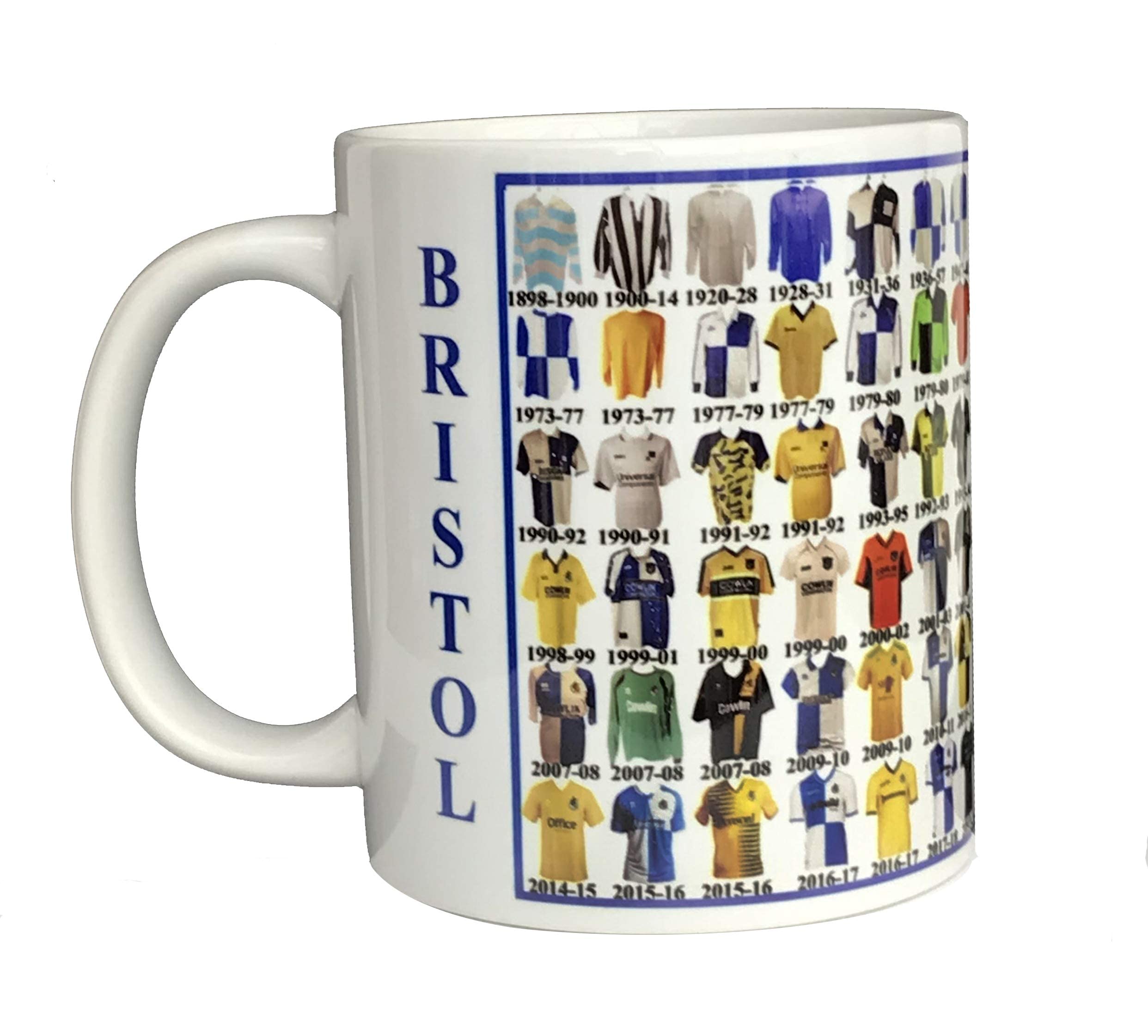 Bristol Shirt History Ceramic Mug - Football Shirts Through The Ages