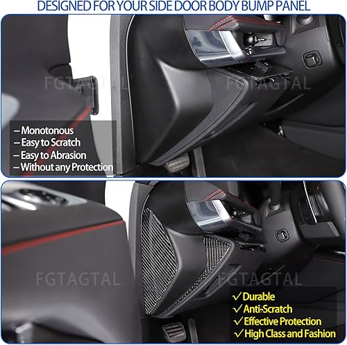 Miniatura 2 de Cubierta protectora de panel de parachoques de fibra de carbono real para Chevrolet Corvette C8 Stingray 2020-2023 accesorios de calcomanía de