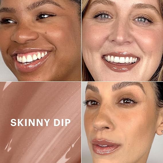 Glo Skin Beauty Conditioning Lip Gloss, Non-Sticky Hydrating, Skinny Dip