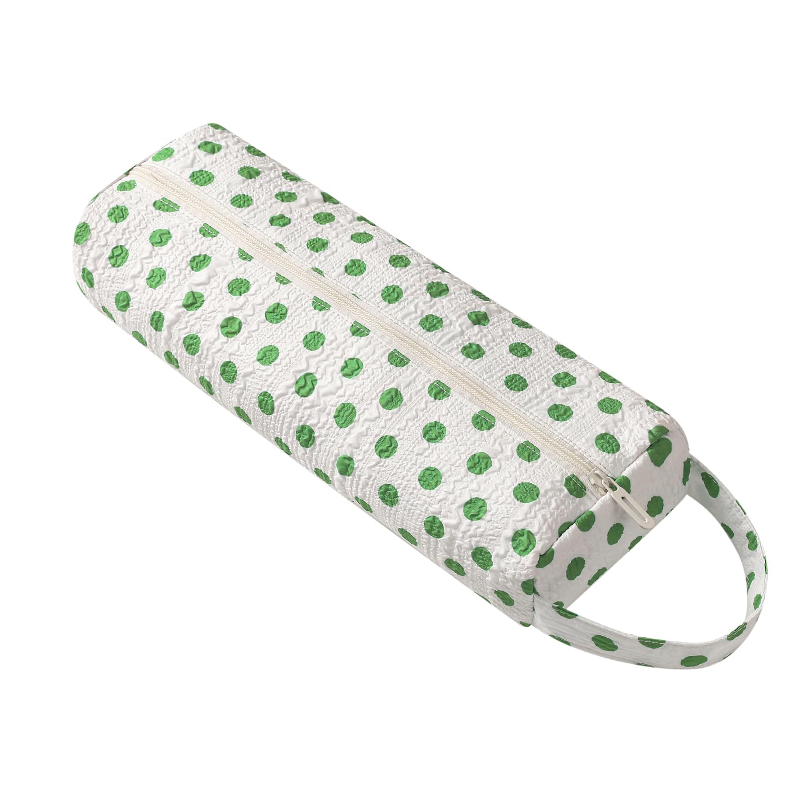RSRSLEII Polka Dot Hair Tools Travel Bag,Hair Styling Accessories Storage Case for Shark FlexStyle,Dyson Airwrap Hair Dryer,Curling Iron,Straightener,Revlon Hair Tools,Portable&amp;Foldable(25Green&amp;White)