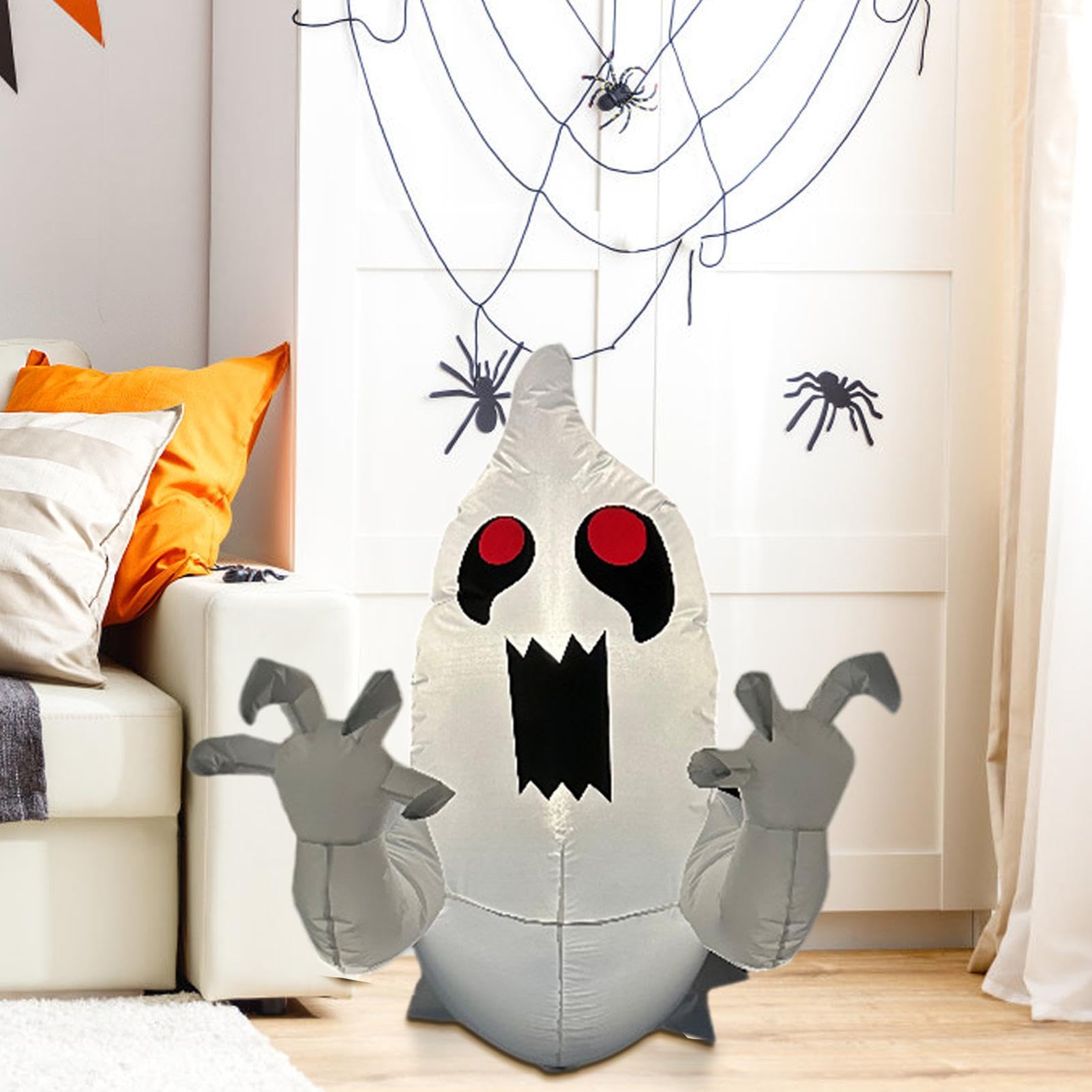 Decorazione Halloween Fantasma Decorazione Autunnale Inquietante con Luce