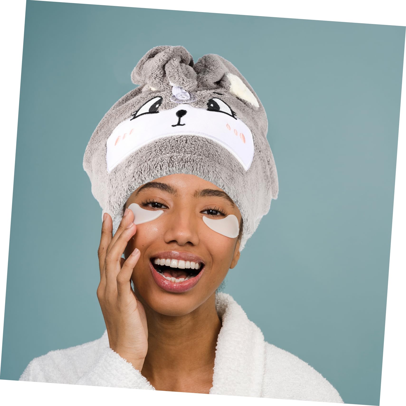 MAGICLULU 3st Trockene Haarkappe Super Saugfähiges Haartuch Hut Für Trockenes Haar Turban-Handtuch Badezubehör Körpertücher Zum Duschen Nasse Haare Polyester-Nylon-kettenwirkkorallen-Fleece