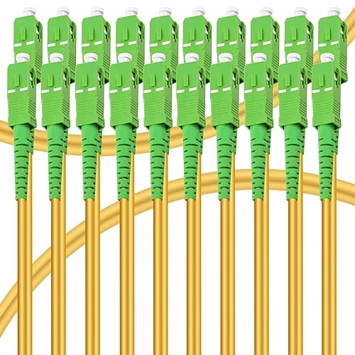 Miniatura 8 de SC/APC a SC/APC Cable de Fibra Óptica para Internet, Cable de Conexión de Modo Simple Blindado, Cordón de Conexión Óptica de Fibra Óptica - SIMPLEX