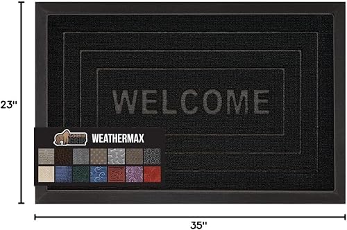 Miniatura 263 de Gorilla Grip WeatherMax - Tapete para todas las estaciones 100% impermeable, 23 x 35 pulgadas, goma natural, resistente a manchas y decoloración