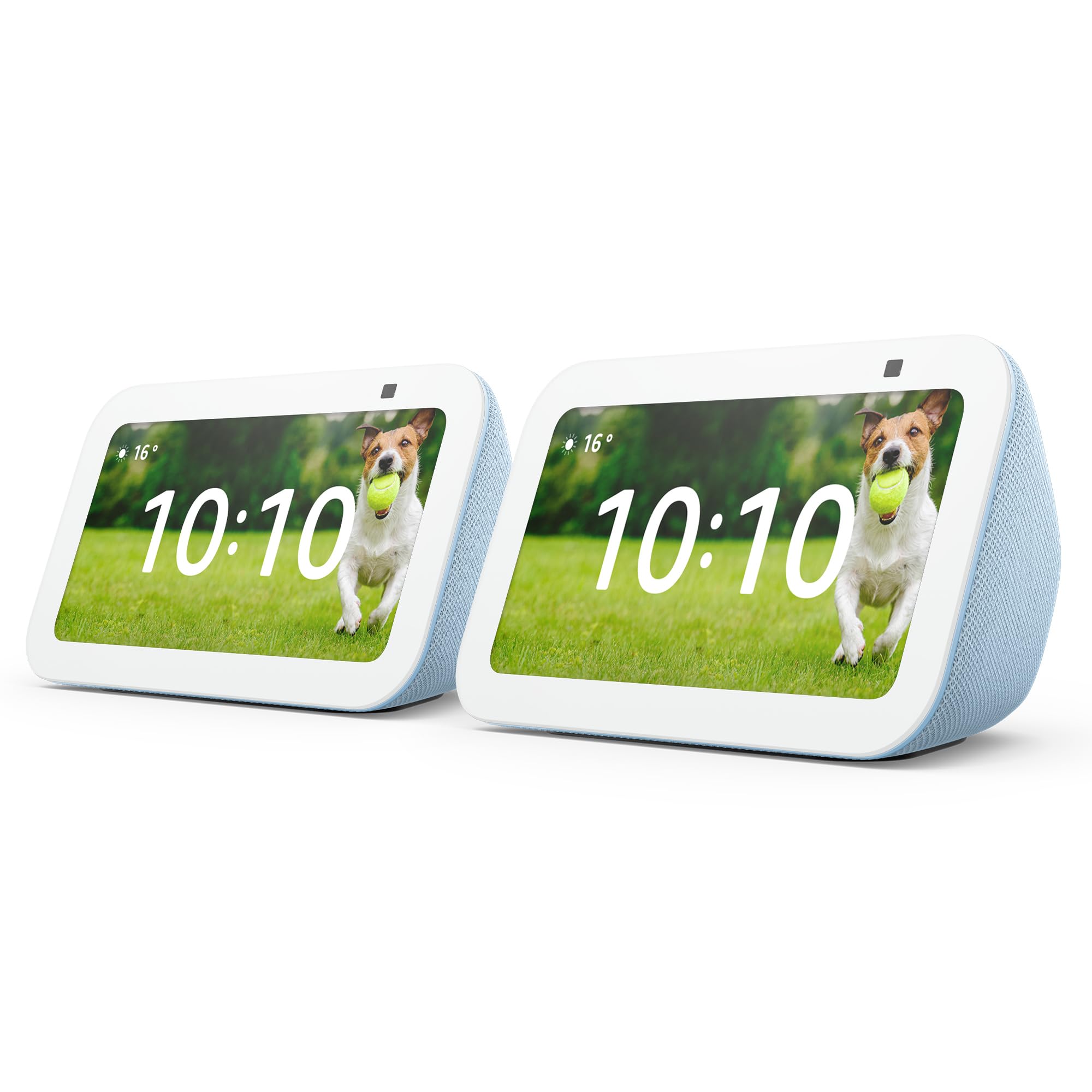 Echo Show 5 (3rd Gen) | Smart touchscreen with Alexa designed to control your Smart Home devices and more | Teal Gray (2-Pack)