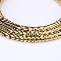 Vista 4 de Reemplazo de manguera de ducha,Manguera de cabezal de ducha extra larga de 79 pulgadas,Accesorio de manguera de ducha de bidé dorado titanio