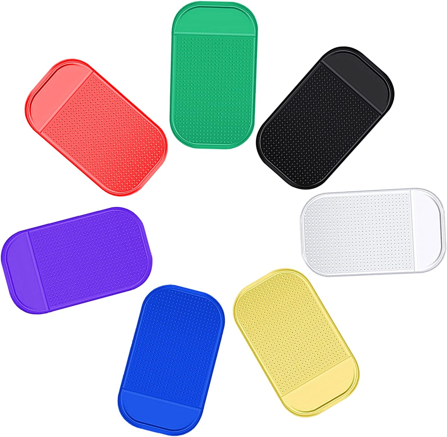 IHUIXINHE7 Pieces Anti-Slip Tools Sticky Mat，5.6 x 3.3 Inch Non-Slip Universal Gel Pad for Holding Tray 5D Diamond Embroidery Accessories,Cell Phone, Glass, Mirrors