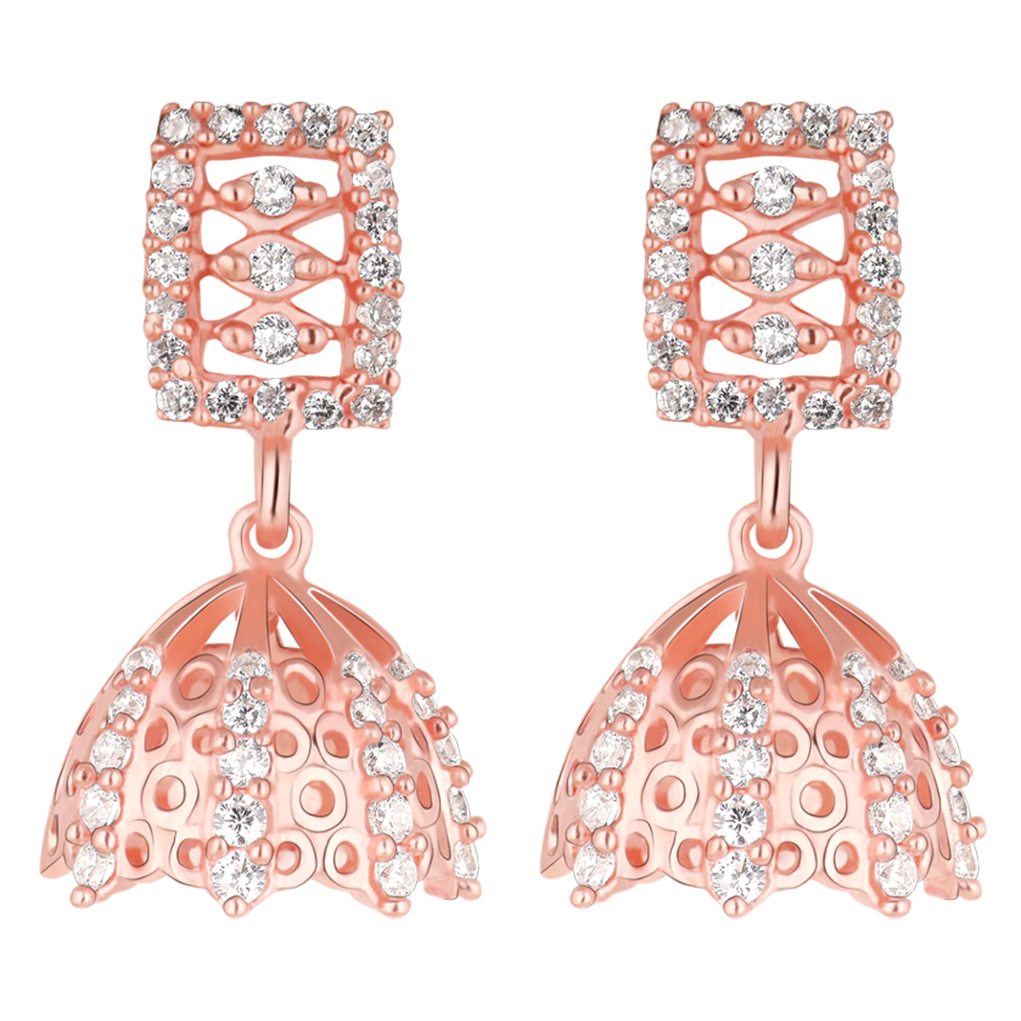 GIVA 925 Silver Rose Gold Dome of Charm Jhumki | Gifts for Girlfriend, Gifts for Women and Girls |With Certificate of Authenticity and 925 Stamp | 6 Month Warranty* (B0B4NP5CQF) Amazon Price History, Amazon Price Tracker