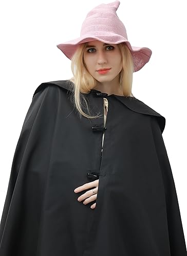 Miniatura 4 de DAZCOS Sombrero de bruja de punto multicolor transpirable de ala ancha plegable para mujer, disfraz de Navidad