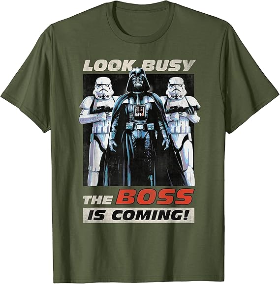 Amazon メンズ半袖tシャツスターウォーズダースベイダーは忙しいように見えるボスが来ていますサマーカジュアルファッションメンズショートtラウンドネック柔らかく着心地 L Tシャツ カットソー 通販