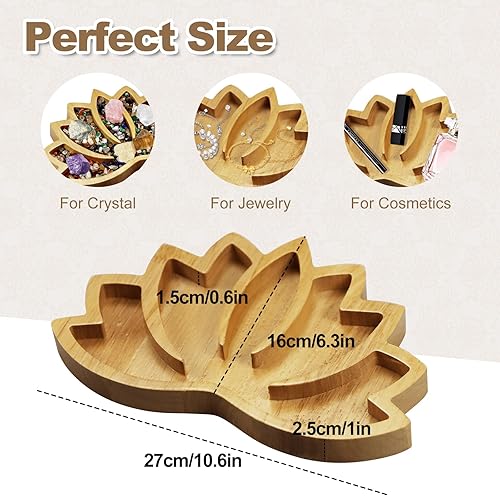 Miniatura 3 de Soporte de cristal y cristales, bandeja de cristal para piedras curativas con 7 cristales crudos, 7 botellas de piedras preciosas y chips de cristal