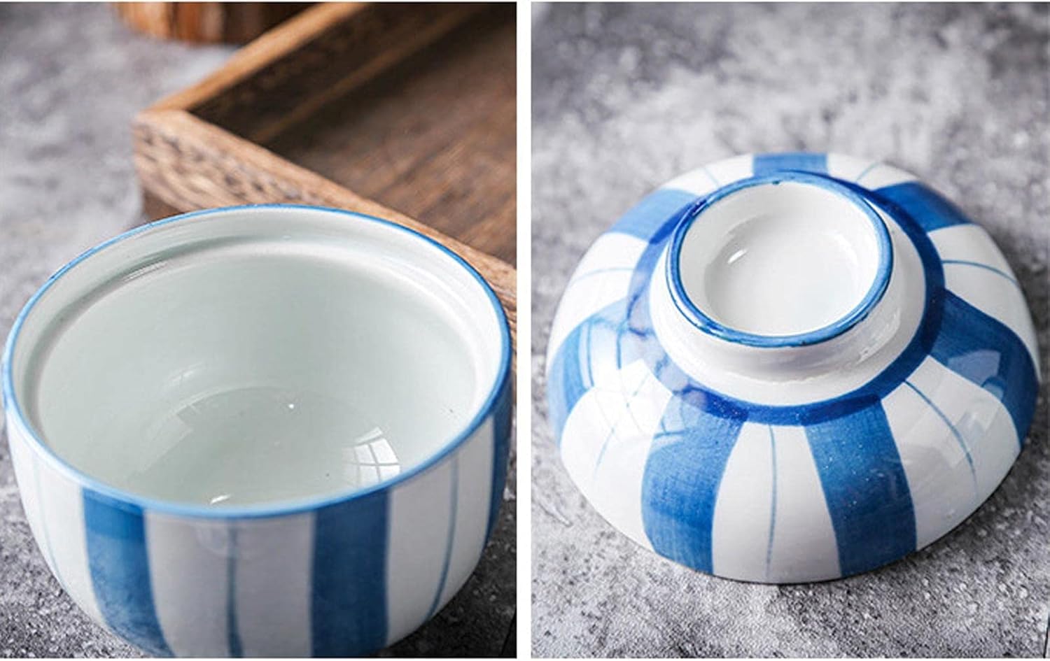 GeRRiT Soup Bowls Ceramic Stew Pot Soup Bowl with Lid 230ML Stew Cup Tableware Egg Cup Household Kitchen Supplies Eco-friendly Snack Bowl Cereal Bowls