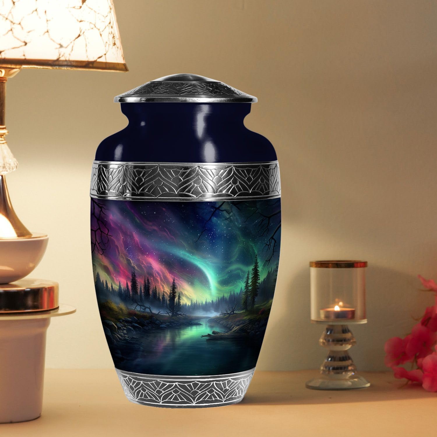 Northern Light Urn - Large urns for Human Ashes - Burial Urns for Human Ashes Adult Male - Burial Urns for Cremated Remains - Burial Urns for Ashes - an Urn for Ashes