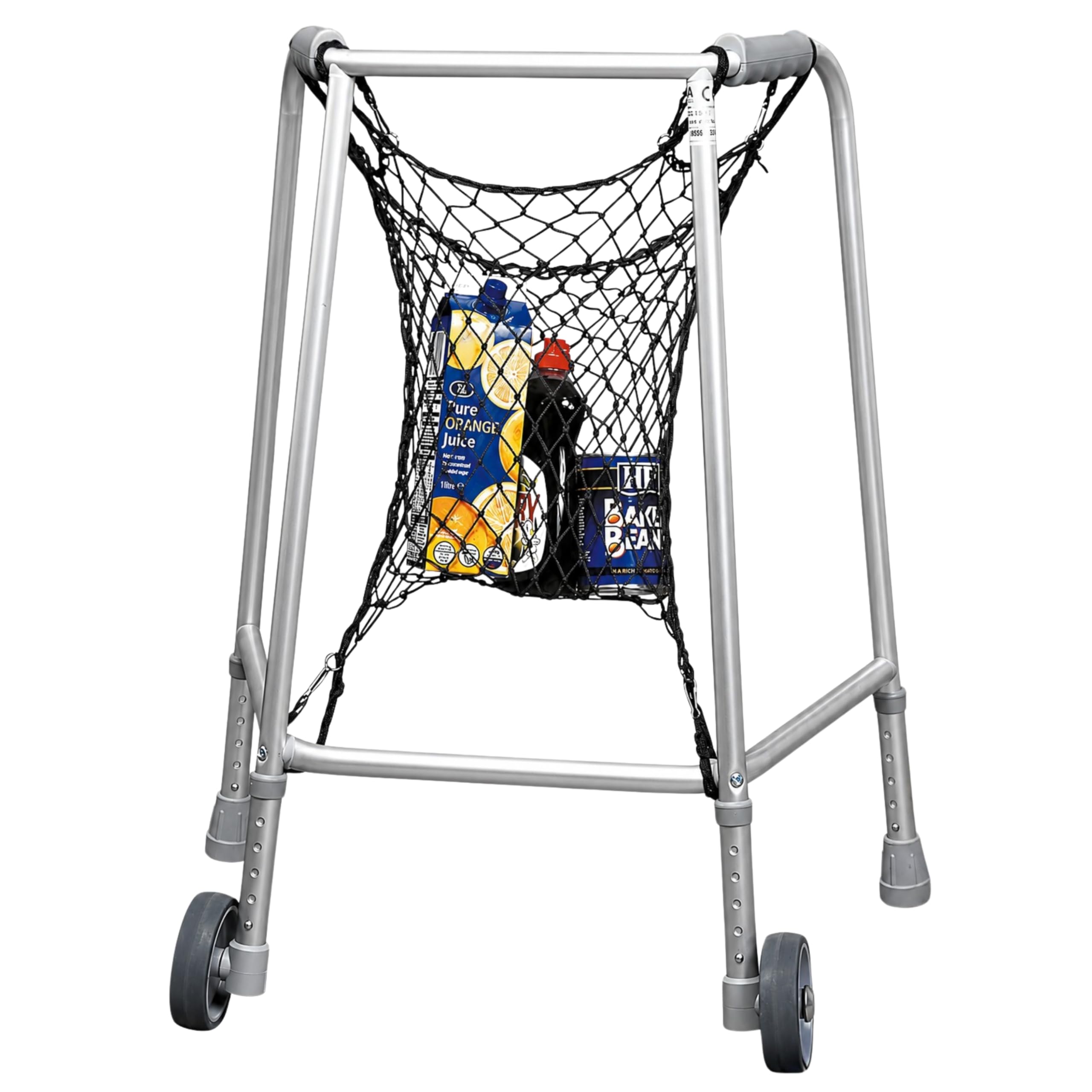 Homecraft Net Bag for Walking frames and Rollers, Large Easy Clip On Carrying Bag attachment for Walkers, Mobility Aid for Elderly, Disabled and Handicapped Users