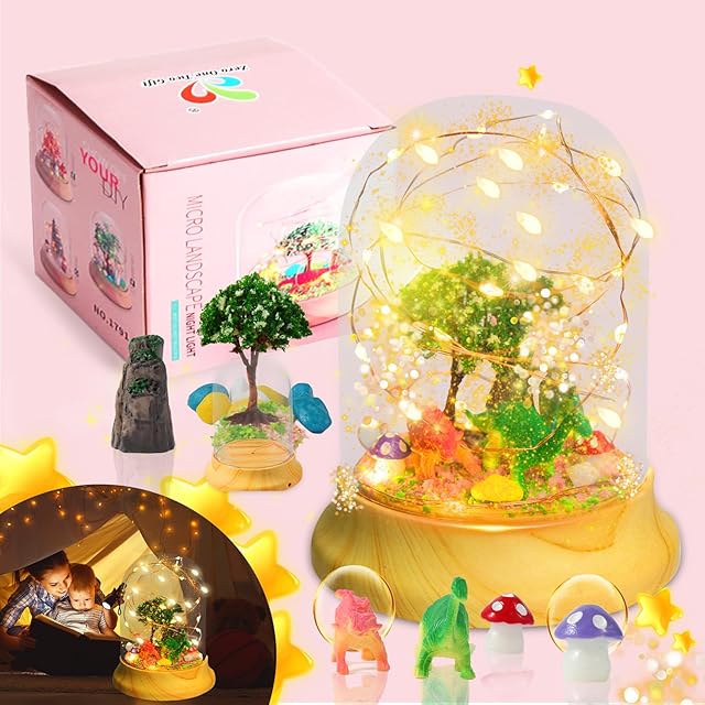 Dinosaur Gifts Toys for 4-12 Year old Boys, Make Your Own Magical Night Light, Arts and Crafts Kit for Kids Age 4-12, DIY Unicorn Novelty Boys Toys Room Decor Birthday & Christmas Gift for Boy