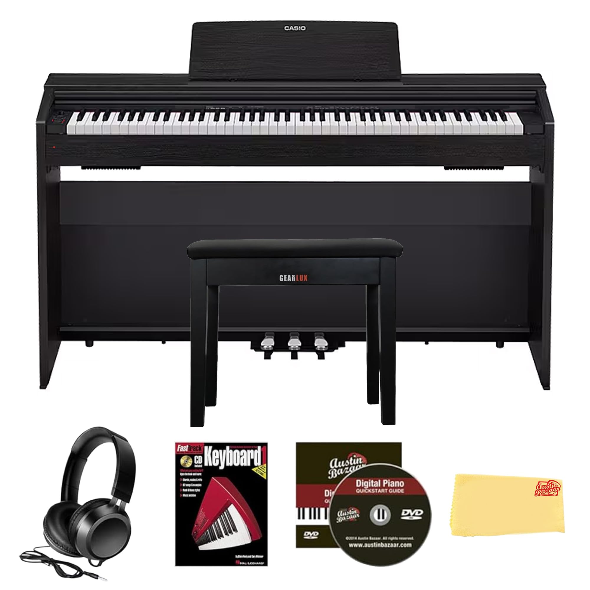 Amazon.com: Casio PX-870 Privia Digital Piano - Black Bundle with