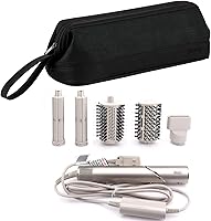 Vista 4 de Estuche de transporte portátil para Dyson Airwrap Styler/Shark Flexstyle y secador de pelo supersónico, impermeable, antiarañazos, bolsa Negro