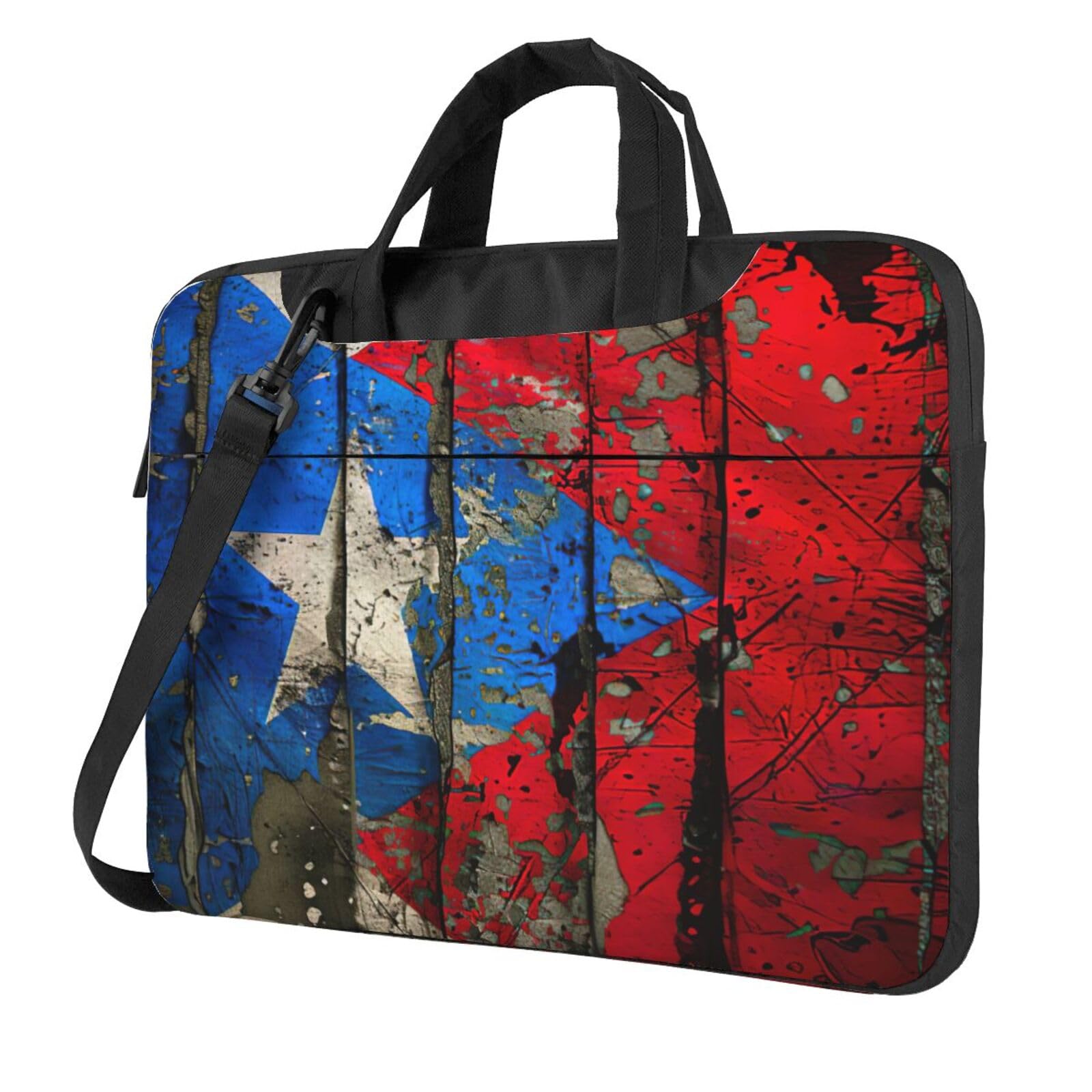 Funda para portátil de Puerto Rico con diseño de bandera acolchada 8