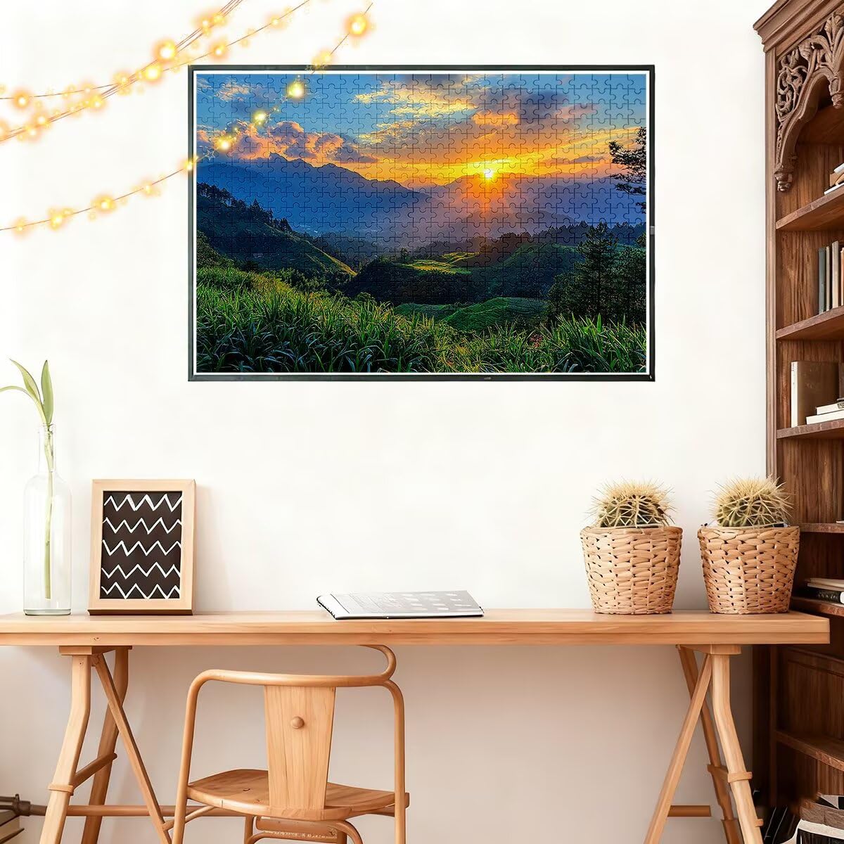 Puzzle 4000 sztuk puzzle zachód słońca krajobraz wymiary 141 x 87 cm puzzle dla dorosłych kreatywna rozrywka, śmieszne klasyczne puzzle zabawki edukacyjne oryginalne prezenty dla kobiet L-80