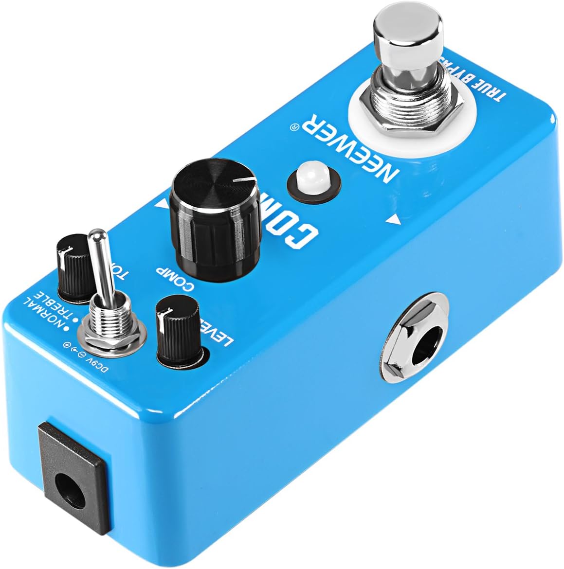 Neewer Mini Compressor Pedal Ultimate Comp Guitar Effect Pedal, Aluminum Alloy Optical Compressor with 1/4-inch Mono Audio Jack Normal, Treble Compression Modes for Guitarists Play on Stage