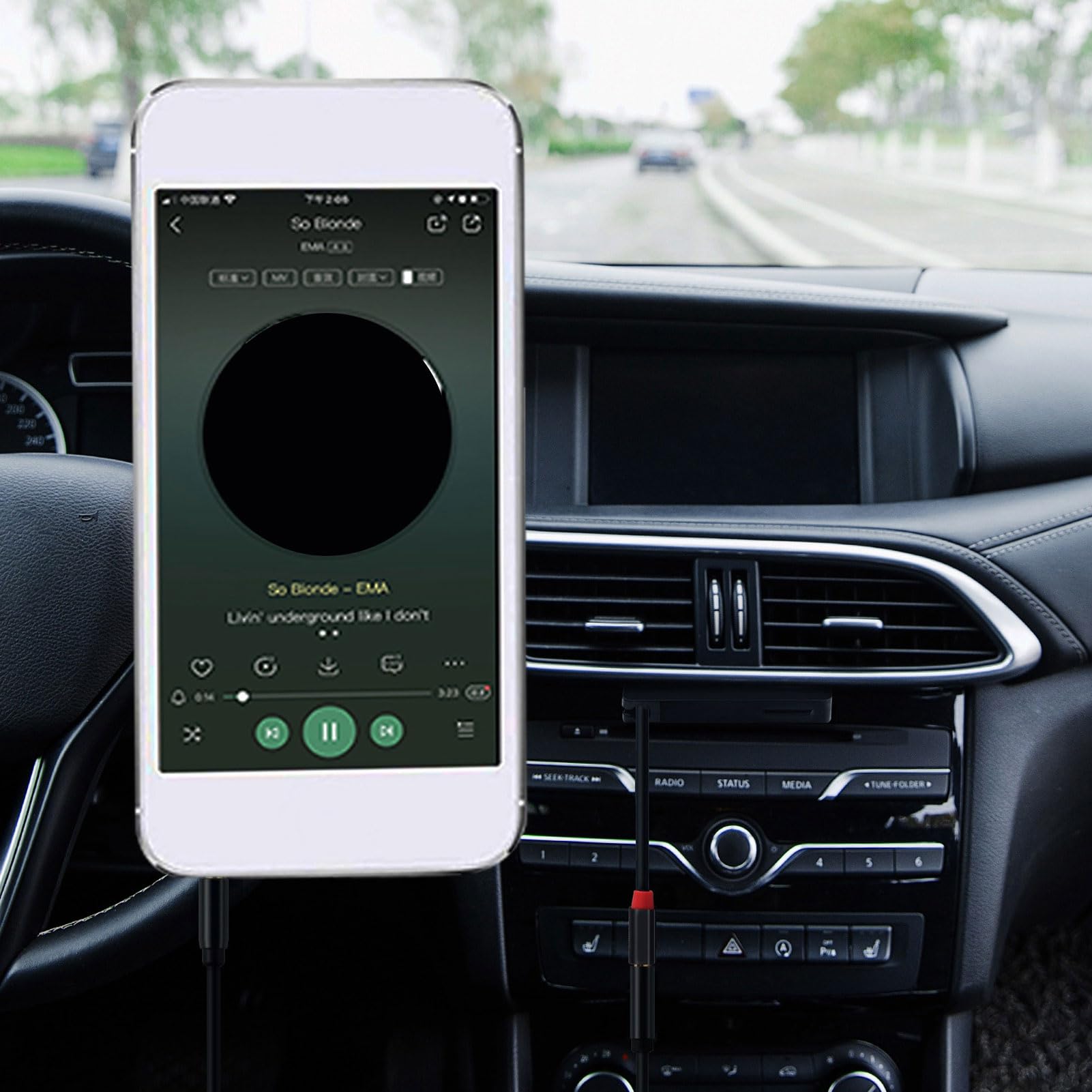 Sxhlseller Adaptateur Universel pour Cassette de Voiture avec Câble Auxiliaire USB-C vers Jack 3,5 Mm, Sortie Stéréo 4 Canaux, Lecture de Musique Haute fidélité pour Téléphones, Lecteurs