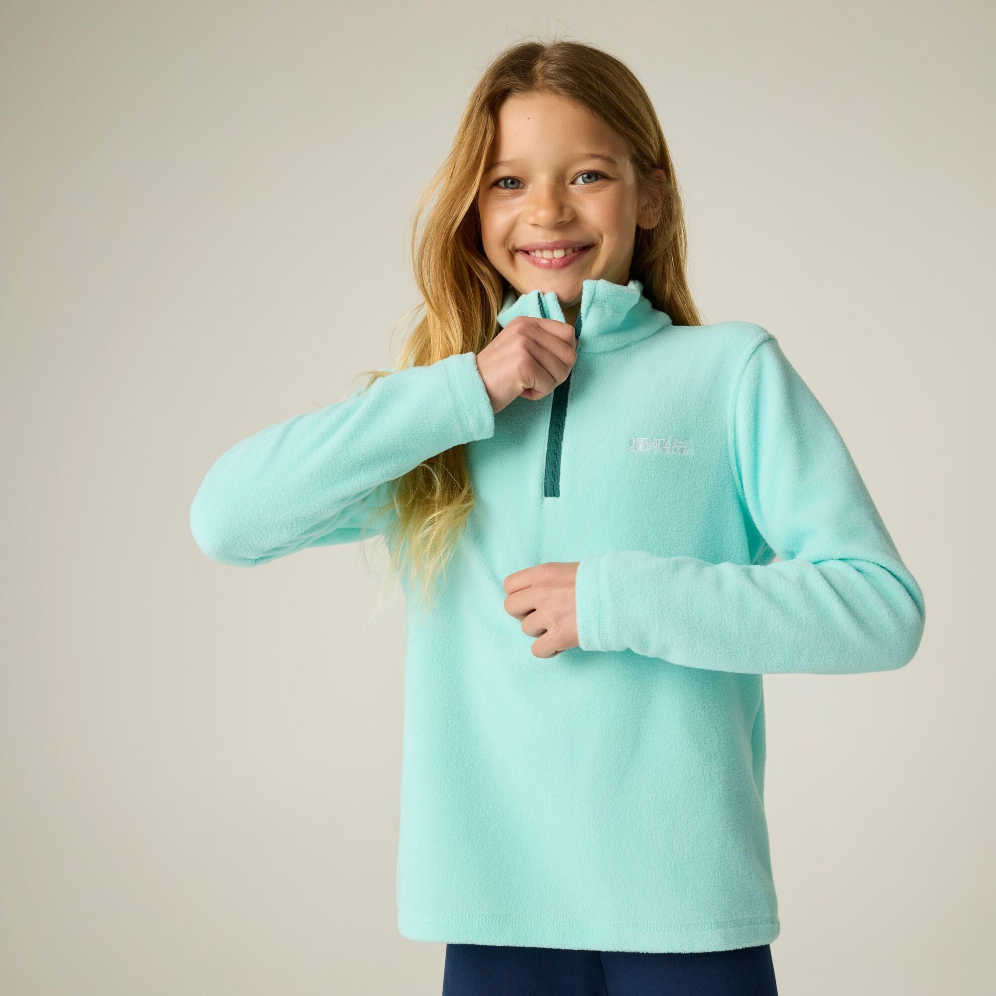 Regatta Kids Hot Shot II Fleece Half Zip Lightweight Mid-Layer Top