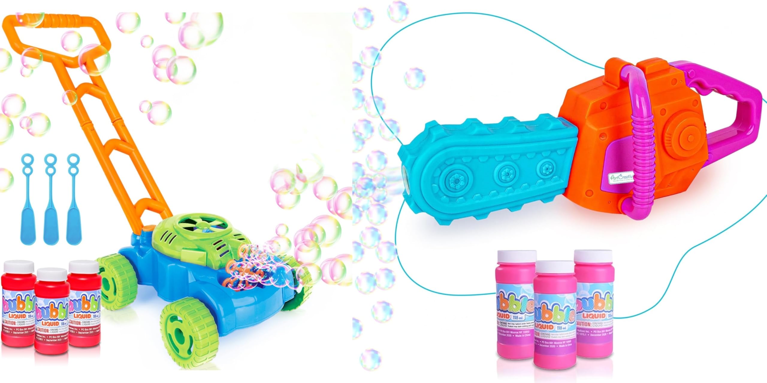 Amazon.com: ArtCreativity Bubble Lawn Mower Machine & Bubble
