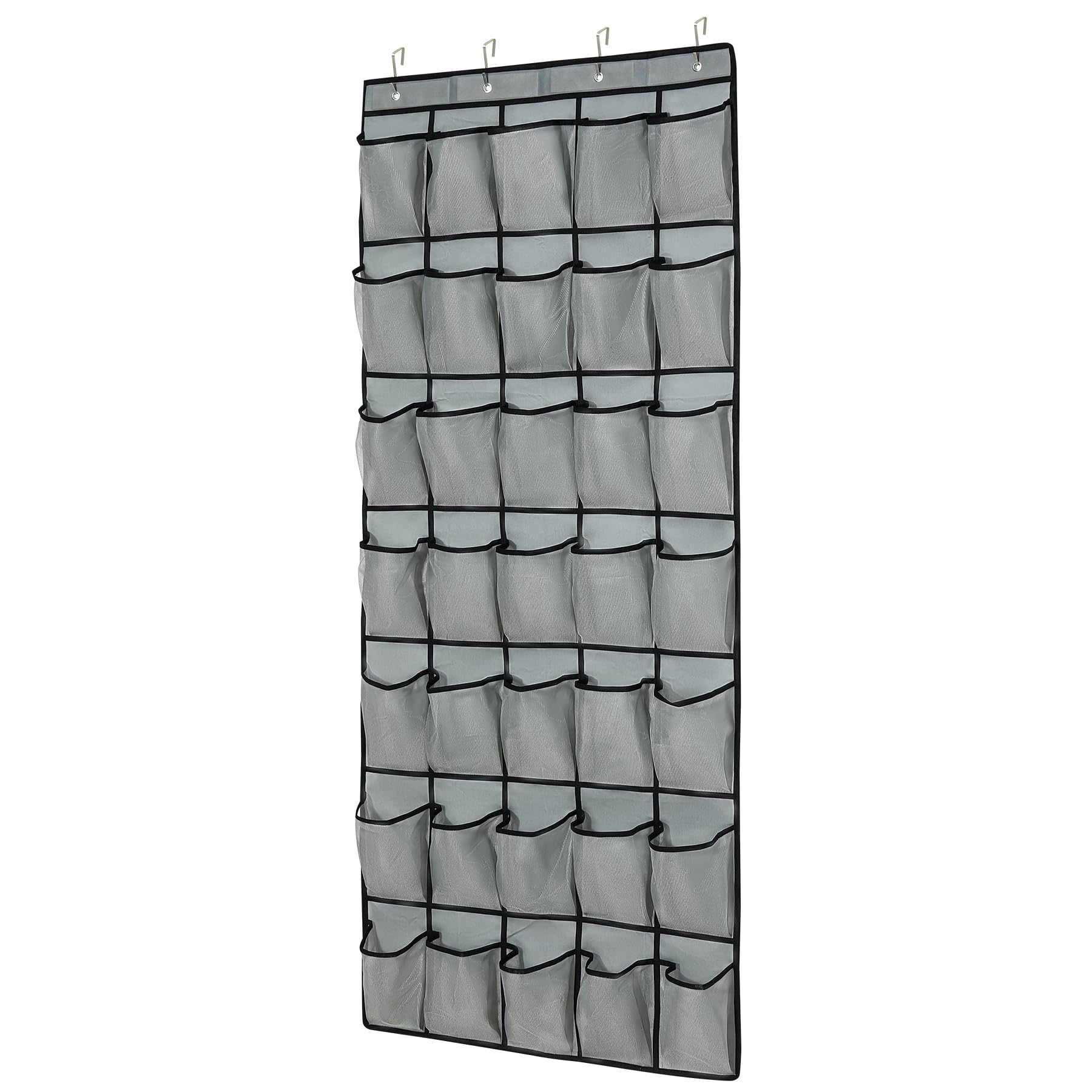 Organizador Sapatos 35 Bolsos - Porta Malha 4 Ganchos Metal