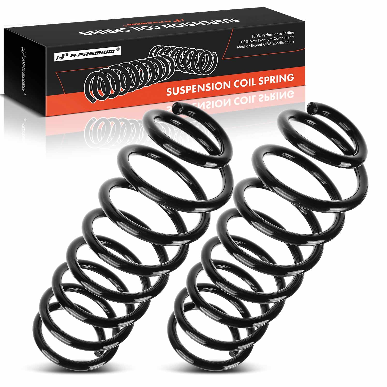 A-Premium 2Pcs Rear Suspension Coil Spring Set Compatible with Ford Fusion 2010-2012 & Mercury Milan 2010-2011 2.5L 3.0L, Driver and Passenger Side