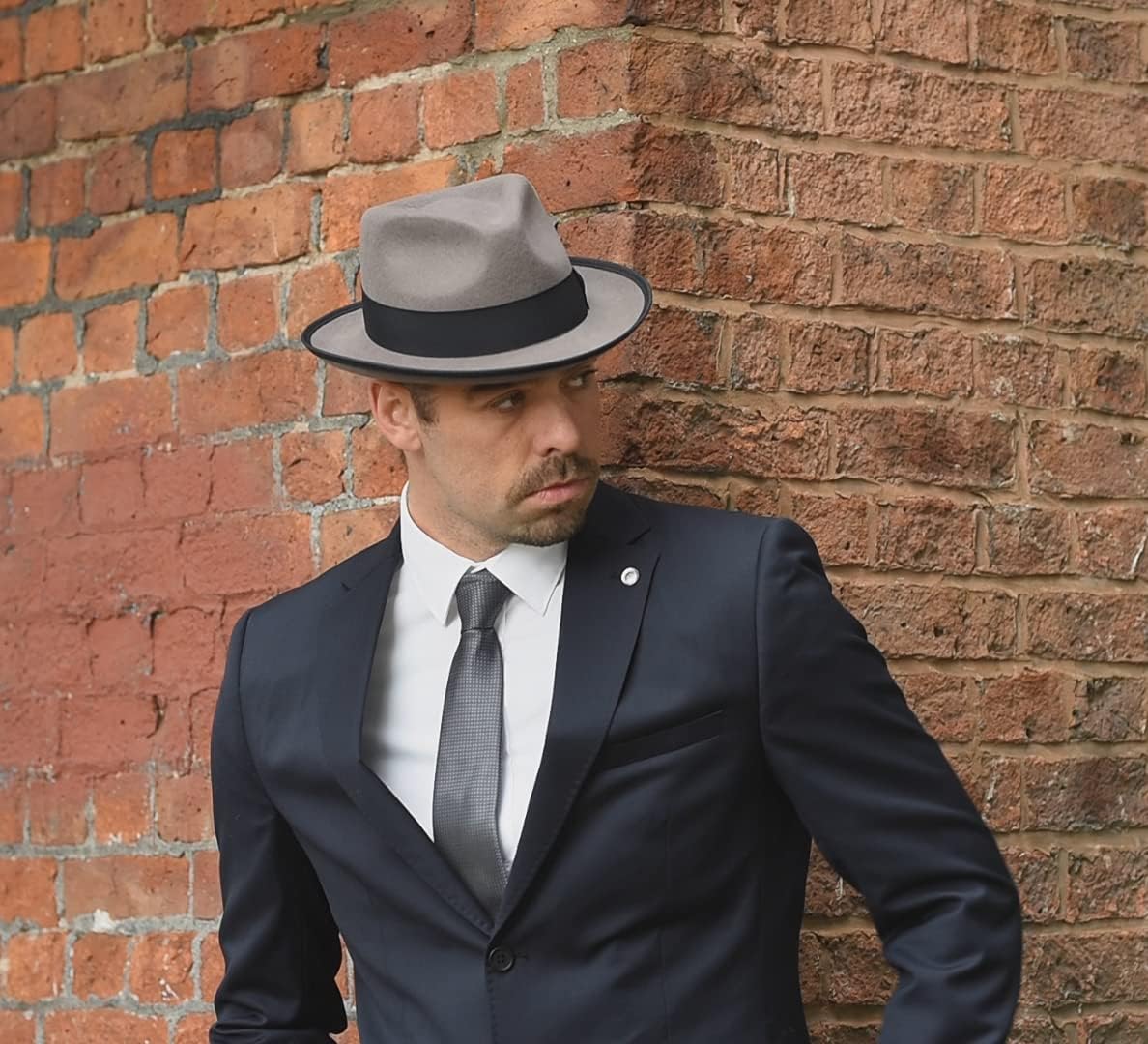 Mens Fedora Hats, Medium Brim Fedora, 100% Wool Crushable Hat, Packs Easy, Stain Resistant, Stylish Fedora - Image 3