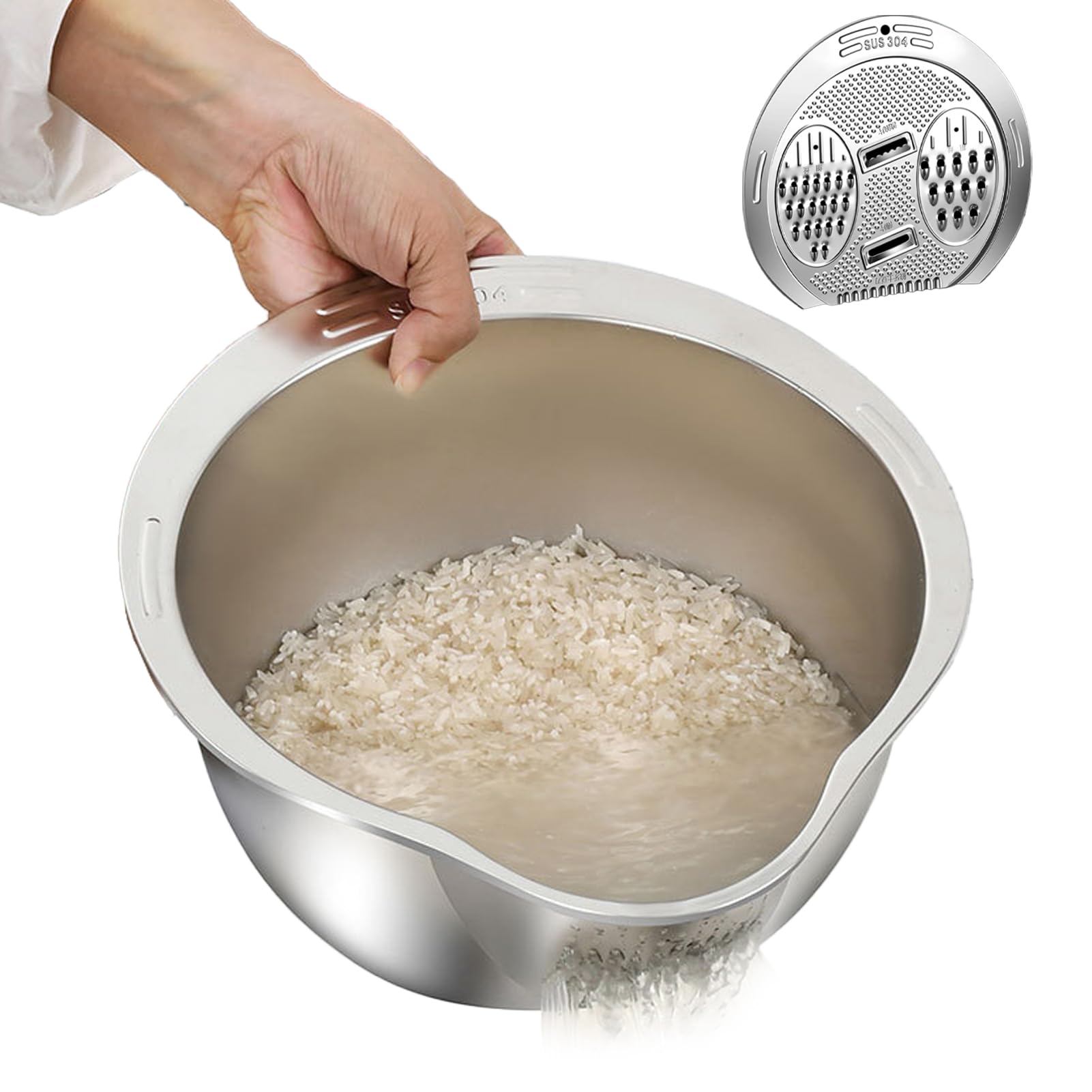 Passoire à riz en acier inoxydable durable pour des préparations de sushis et pâtes réussies