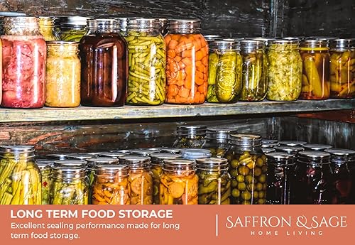 Miniatura 7 de 100 tapas de enlatado de boca ancha, tapas universales de boca ancha para tarros Ball y Kerr Mason, buen rendimiento de sellado para un sellado