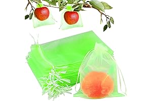 BETOOLL 50 Pcs Fruit Protector Bags 6''x8'' Resealable