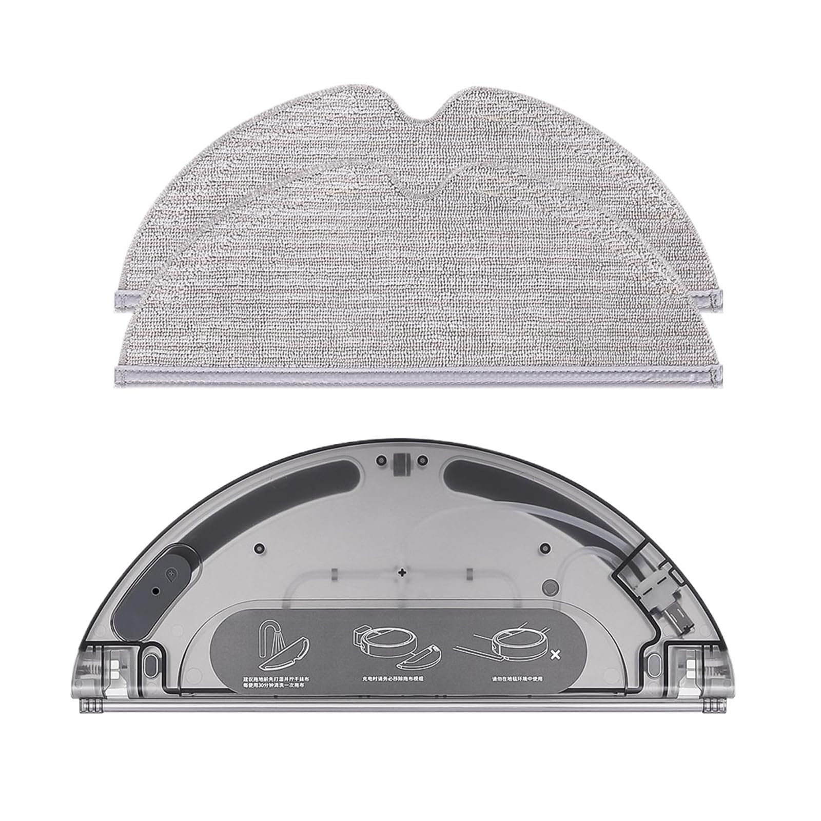 ETXDFTFQ Water Tank,Robot Vacuum Cleaner Cloth Mopping Holder Spare Parts Accessories,Compatible for Xiaomi 1C 2C STYTJ01ZHM 1T STYTJ02ZHM(3 PCS)