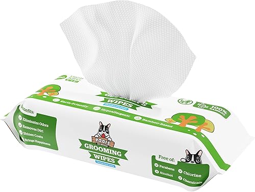 Pogis Grooming Wipes 100 toallitas antisépticas para perros y gatos Sin fragancia., Hoja de té verde perfumada. Pogis Grooming Wipes 100 toallitas antisépticas para perros y gatos Sin fragancia., Hoja de té verde perfumada.