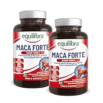 Equilibra Integratori Alimentari, Maca Forte, Tono e Vigore Fisico, Integratore Altodosato con Estratto di Radice di Maca Peruviana 500mg, L-Arginina, Zinco, Vitamine B6 e B12, 2 pezzi da 90 Compresse